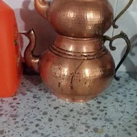 قوری وکتری مسی|قوری، کتری، قهوه‌ساز دستی|گالیکش, |دیوار