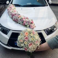 دیزاین و گل آرایی ماشین عروس