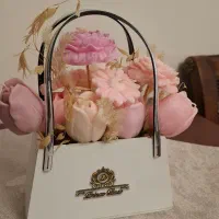 سبد گل (شمعی ) شیک و زیبا مناسب روز مادر