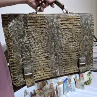 کیف چرم گاوی اصل با طرح کردکودیل