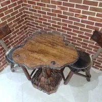 میز و صندلی با چوب گردو|میز و صندلی غذاخوری|ساری, |دیوار