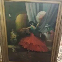 تابلوی قدیمی رنگ روغن