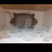 ظرف سالادومرغ خوری  کریستال ایرانی