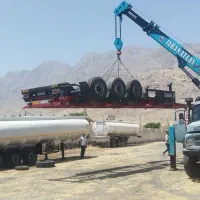 جرثقیل بنز ده چرخ  دو عدد16تن مدل 56 و55|خودرو سنگین|تهران, سعیدآباد|دیوار