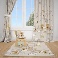 پرده اتاق کودک چاپی