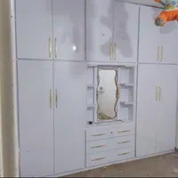 نصب برچسب کابینت کمددیواری تی وی وال|خدمات پیشه و مهارت|دوگنبدان, |دیوار