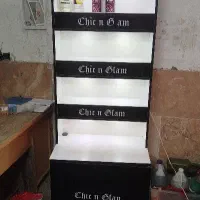 شلف قفسه کتابخانه ویترین آرایشی ادکلن لاک اکسسوری