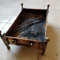 منقل مسی قدیمی|کلکسیون اشیاء عتیقه|دزفول, |دیوار