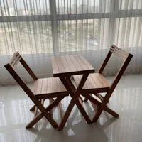 صندلی تاشو تمام چوب و کم جا