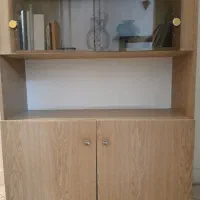 کتابخانه  با درب شیشه ای|کتابخانه، شلف، قفسه‌های دیواری|تهران, ستارخان|دیوار
