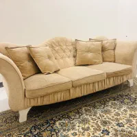 مبلمان هفت نفره همراه کاور ‌پارچه ای|مبلمان خانگی و میز عسلی|اهواز, کوی نفت|دیوار