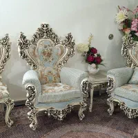 مبل سلطنتی ۷ نفره و غذاخوری ۶ نفره|مبلمان خانگی و میز عسلی|اسکو, |دیوار