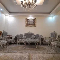 مبل استیل با میزغذاخوری و ساعت