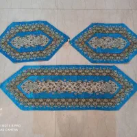رومیزی کارشده کاملا نو قالیچه کناری وفرش اتاق کودک|پرده، رانر، رومیزی|تهران, شهرک آزمایش|دیوار