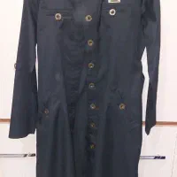 مانتو مشکی نخی