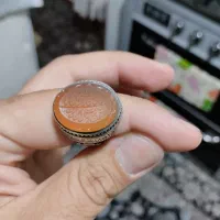 انگشتر عقیق یمنی با خط من یتق الله سیدعباس ضابطی