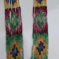 گردنبند رشته سنگ های اصل درجه یک