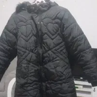 کاپشن دخترانه داخل خز در حد نو