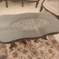 مبل استیل ۹ نفره و ناهار خوری ۱۰ نفره چوب گردو|مبلمان خانگی و میز عسلی|تهران, دریاچه شهدای خلیج فارس|دیوار