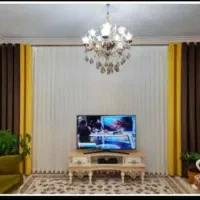 پرده پانچ دو رنگ