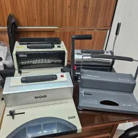 دستگاه صحافی پانچ سیمی کتاب کاغذ مارپیچ فلزی آکبند