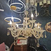 لوستر ۸ شعله، لوستر کلاسیک آویز کد سی 30