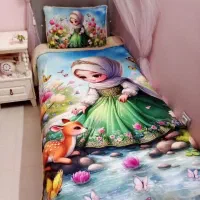 پتو و رو بالشتی دخترانه|رختخواب، بالش، پتو|مشهد, رضاییه|دیوار