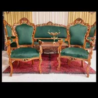 مبل سلطنتی طرح آلمانی نه نفره چوب راش|مبلمان خانگی و میز عسلی|اراک, |دیوار