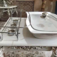 سوفله خوری چینی با وارمر سه شعله|ظروف سرو و پذیرایی|فردیس, شهرک ارم|دیوار