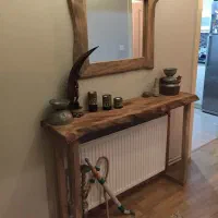 کنسول و آینه روستیک با طرحی متفاوت|بوفه، ویترین، کنسول|کرج, فاز ۱ مهرشهر|دیوار