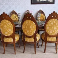 مبل سلطنتی با میز نهار خوری|مبلمان خانگی و میز عسلی|صدرا-فارس, فاز ۲|دیوار