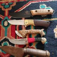 چاقو ضامن دار چوبی بوکر حیدری