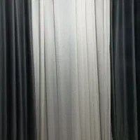 پرده پانچی پذیرایی و تراس و اتاق و آشپزخانه|پرده، رانر، رومیزی|رشت, کوی امام رضا|دیوار