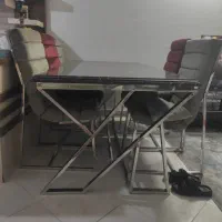 میز ناهار خوری استیل سنگ بلد گلدن درحد