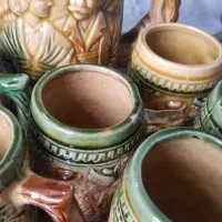 پارچ و لیوان سفالی