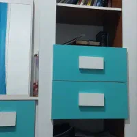 کمد وتخت نوجوان|تخت و سرویس خواب|اشتهارد, |دیوار