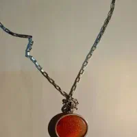 مدال نقره باسنگ عقیق