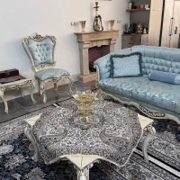 مبلمان استیل ۱۰ نفره سفارشی همراه کنسول|مبلمان خانگی و میز عسلی|قم, عمار یاسر|دیوار