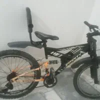 دوچرخه ۲۴ دنده مشکی با کمک فنر جلو و عقب