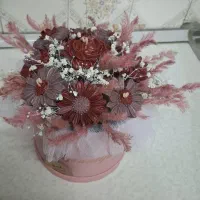 هدیه ی روز مادر  ((باکس گل شمعی از جنس نور ))