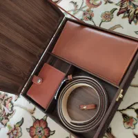 ست کیف پول و کمربند مردانه