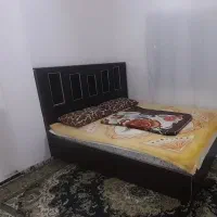 تخت ام دی اف دونفره با تشک دونفره طبی فنردار