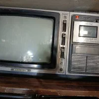 تلویزیون رنگی ناسیونال عتیقه سه دستگاه ژاپن
