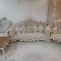 سرویس کامل مبل۹ نفره با میز ناهار خوری ۶ نفره سالم|مبلمان خانگی و میز عسلی|تهران, کرمان|دیوار