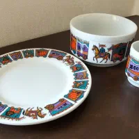 ست غذاخوری کودک قدیمی چینی مسعود