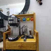 استندکافه بار تمام چوبی