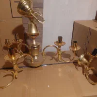 لوستر سه شاخه دو تایی با دیوار کوب