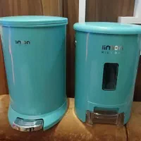 سطل برنج ۱۰ کیلویی و سطل زباله ۲۴ لیتری برند لیمون