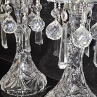 ۲ عدد لاله کریستال (چراغی)|لوستر و چراغ آویز|اصفهان, سپاهان‌شهر|دیوار