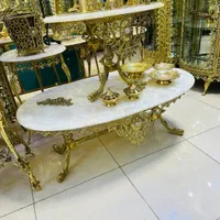 جلو مبلی و عسلی تمام برنزی|مبلمان خانگی و میز عسلی|ارومیه, |دیوار